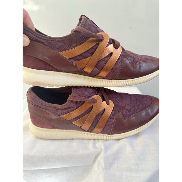 Cole Haan Shoes Women 10B 2.0 StudioGrand Purple Floral Trainer Sneaker W04208 - Picture 1 of 16